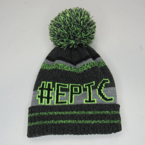 The Children’s Place Winter Knit Beanie Pompom Hat #EPIC Size S/M (4-7) - Picture 2 of 5